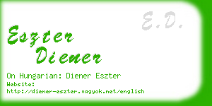 eszter diener business card